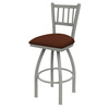 Holland Bar Stool Co 25" Swivel Counter Stool, Nickel Finish, Rein Adobe Seat 82025AN023